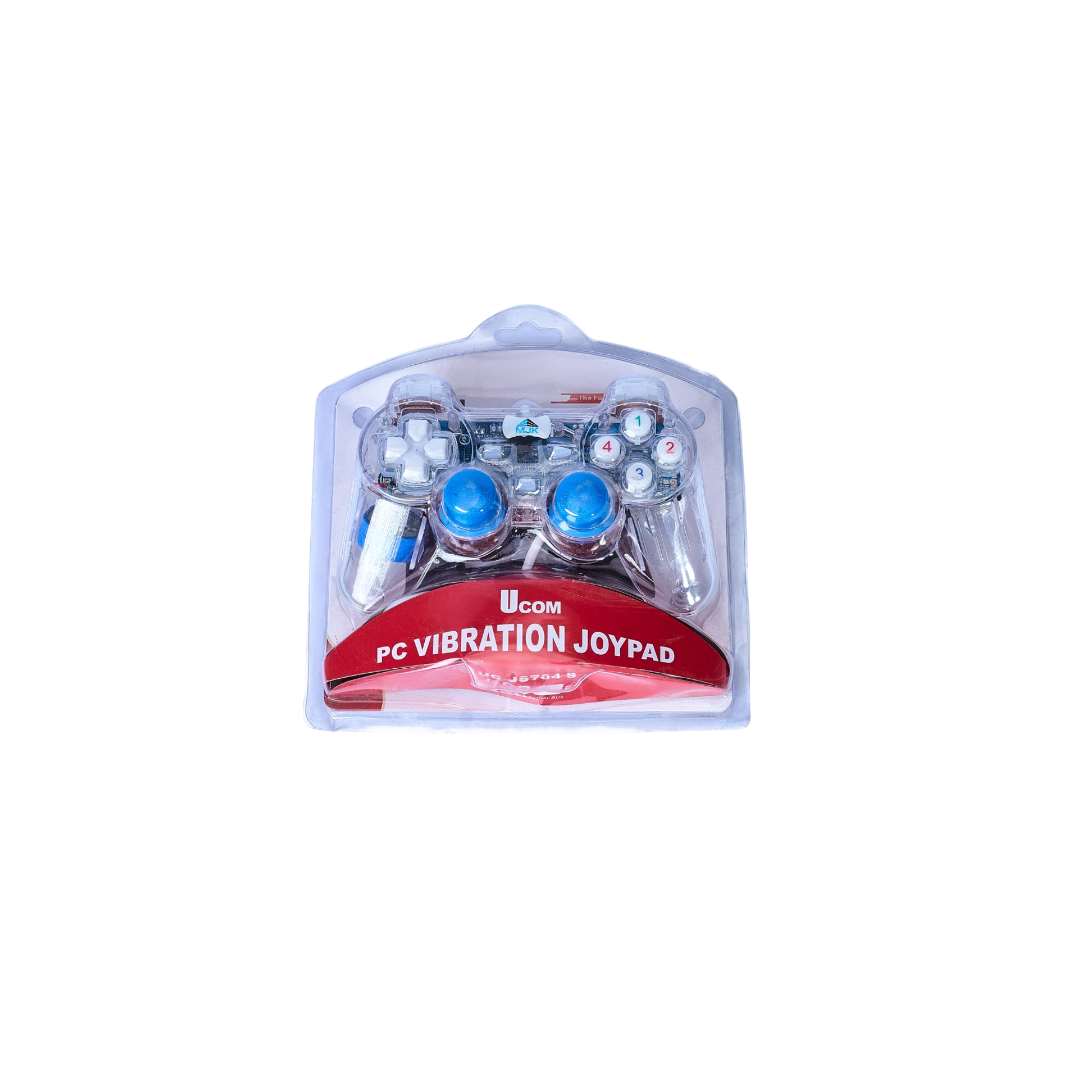 MJK Vibration Single Game Pad Transparent