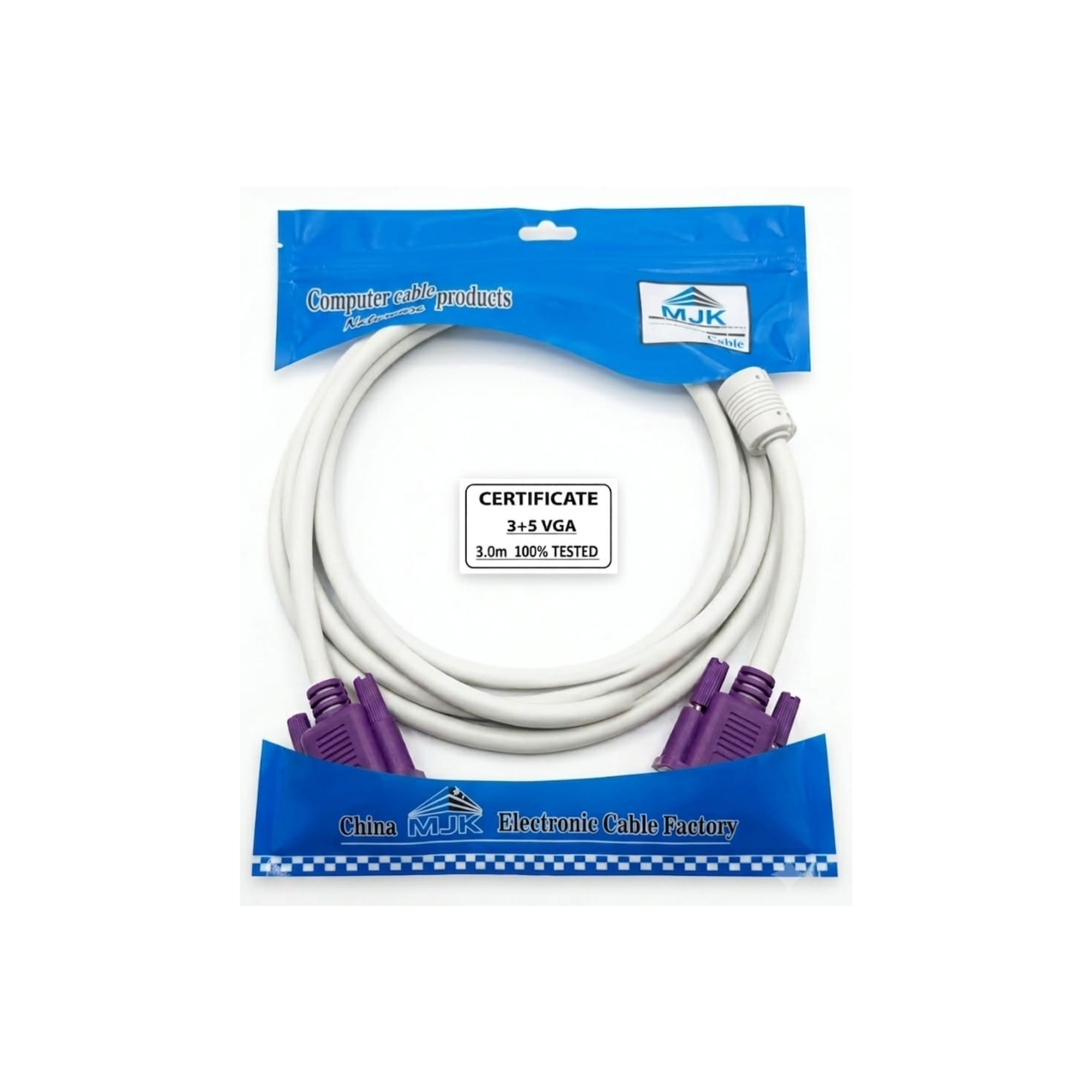 كابل VGA MJK بطول 3 متر